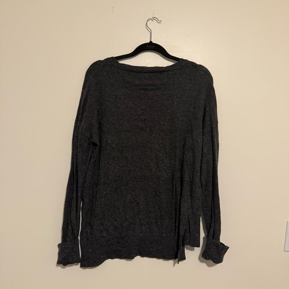 Max Studio | Charcoal Crew Neck Sweater - Picture 5 of 5